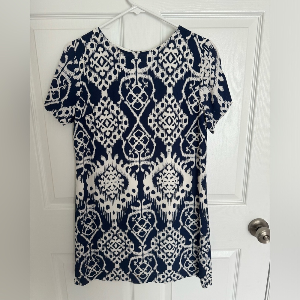 Navy & White Dress
